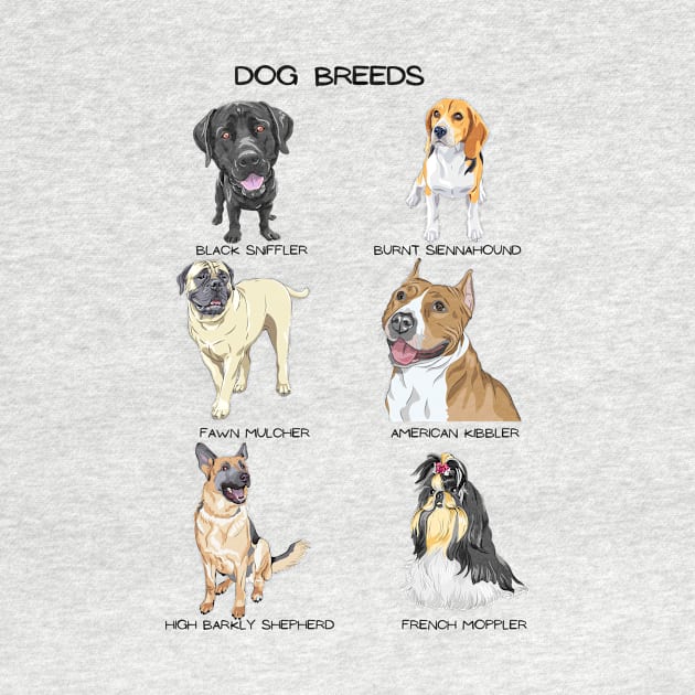 Dog Breeds by Artistic Oddities